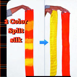 2 color split silk
